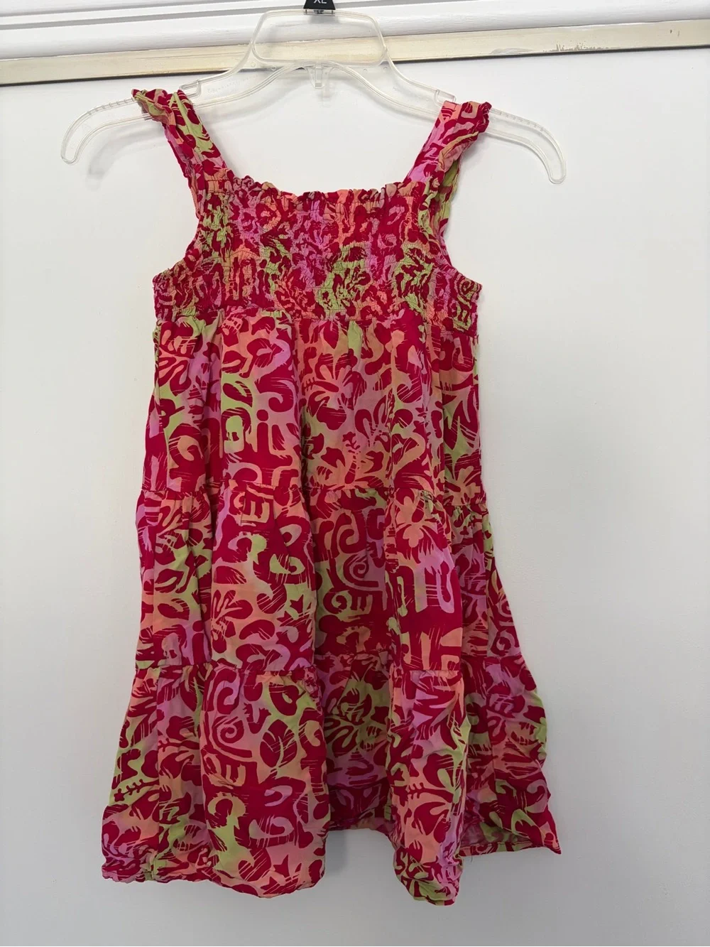 Blue Ginger Floral Casual Sundress - Pink and Green